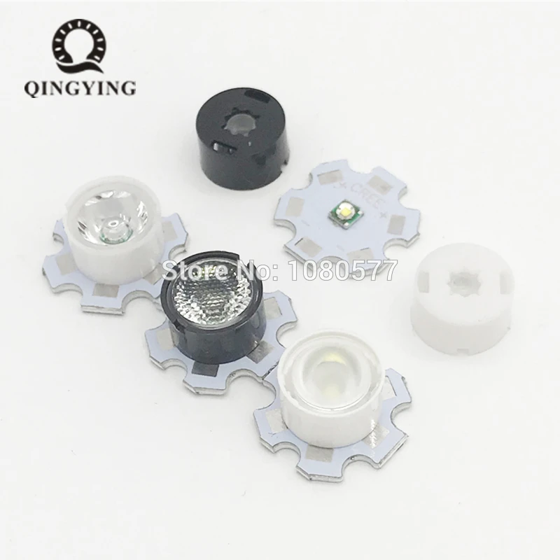 

10pcs 13mm CREE LED Lens 10 30 45 60 90 Degree XPE XPE2 XPG XPG2 XTE Epiled/Semiled 3535 3030 Emitter Plano Reflector Collimator