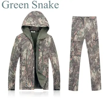 

Lurker Shark Skin Softshell V4 Military Tactical Jacket Sets Men Women Waterproof Windproof Warm Coat +Pants Camouflage Clothing