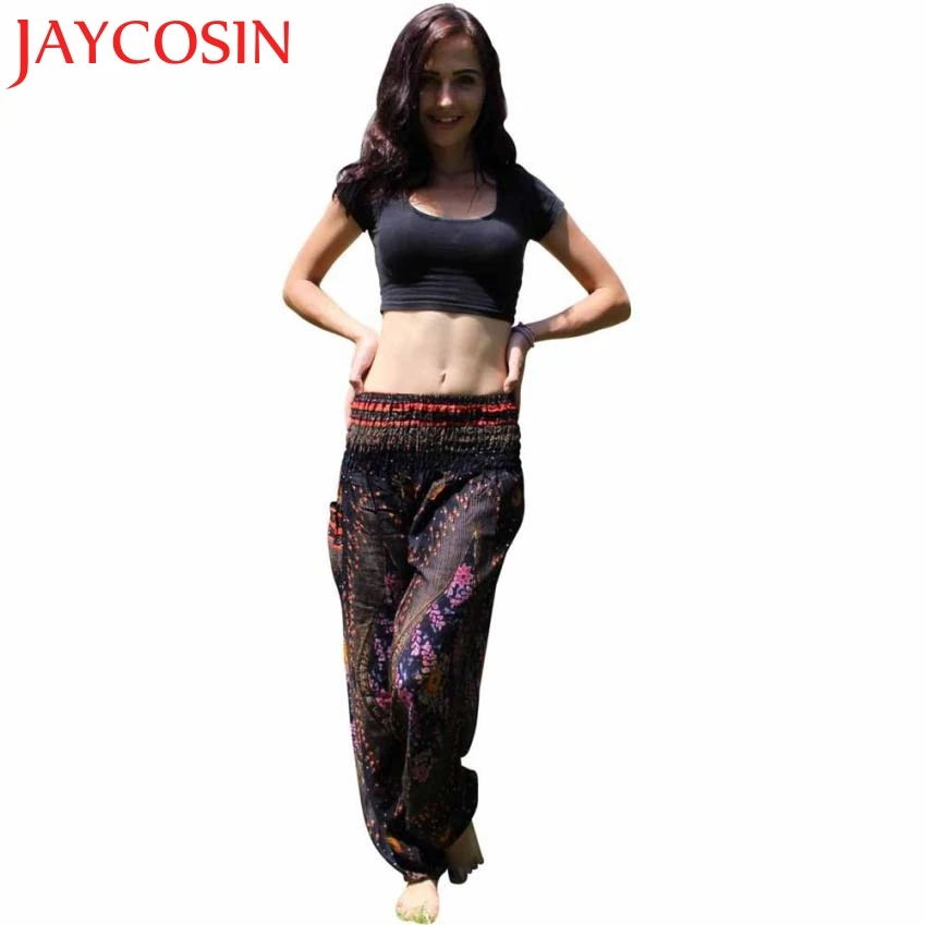 JAYCOSIN Новинка 2018 мужские и женские тайские шаровары Boho Festival Hippy Smock брюки с высокой