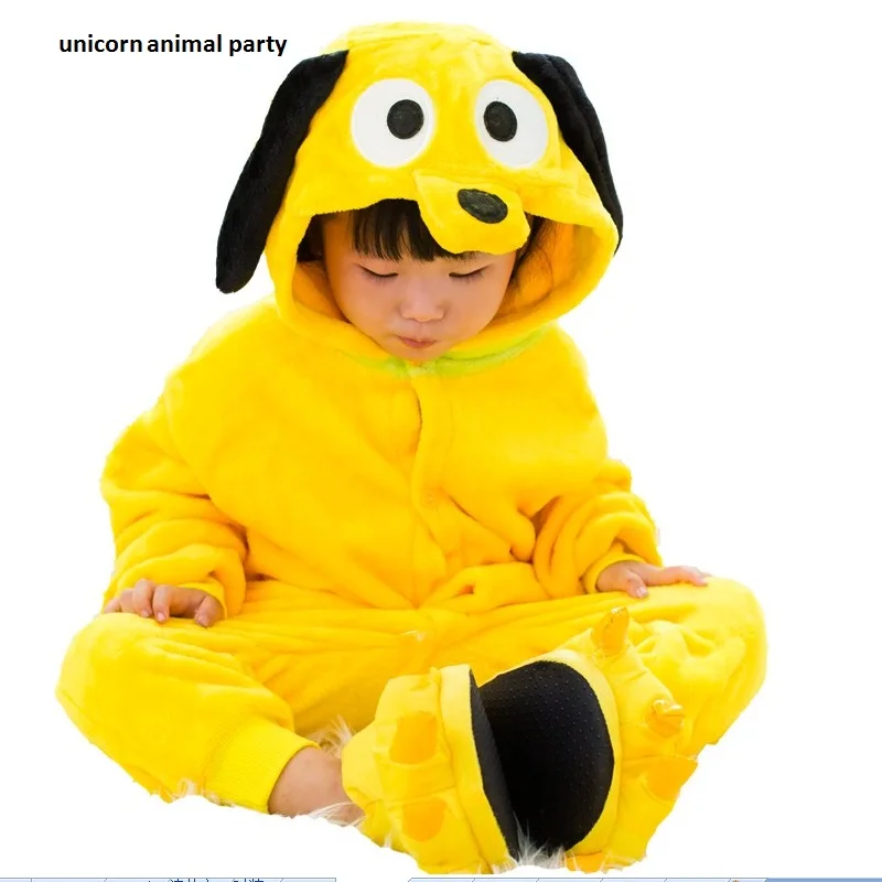 

Kigurumi Frog Pajamas Animal Onesie For Kids Sleepsuit Dog Cosplay Costumes Children Romper Jumpsuit Pyjamas Pijama Menino