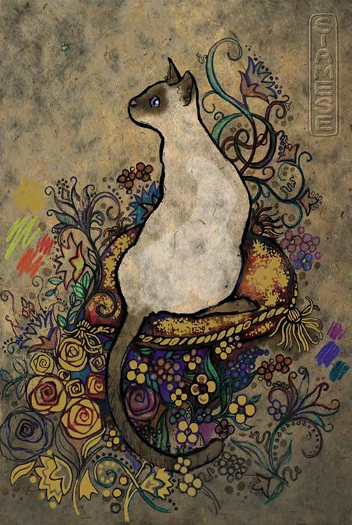 

Siamese cat The wooden puzzle 1000 pieces ersion paper jigsaw puzzle white card adult children's educational toys