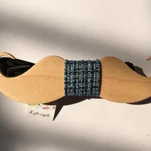 Галстук мужской верхней одежды 8 Дизайн твердых высококачественные деревянные галстук-бабочка мужчины бабочкой женские звезды XK077