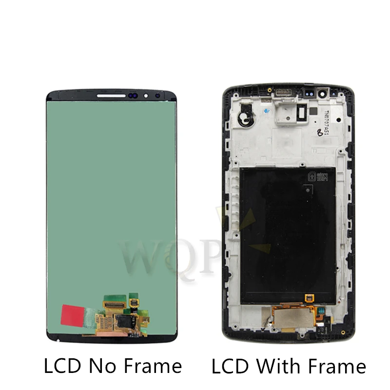 Для LG G3 lcd D850 D851 D855 ЖК-дисплей с кодирующий преобразователь сенсорного экрана в сборе с рамкой запчасти