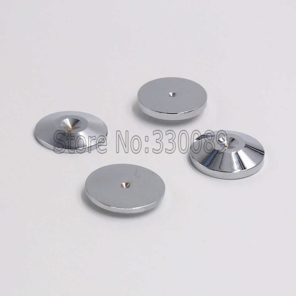 

New Arrival 4pcs 25x7mm HiFi Equipment Speaker Stand Spikes Feet Base Pad Floor Disc Best Price Acoustic Components