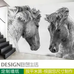 Черный и белый животных персонализированные настенные обои тв фоне стены обои 3d обои фото обои