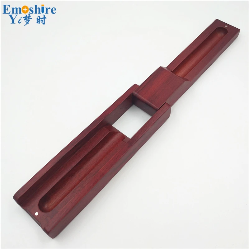 Emoshire Factory outlet safflower pear wood flip pen pen pen box red wood pencil case custom wooden pencil box spot wholesale (1)