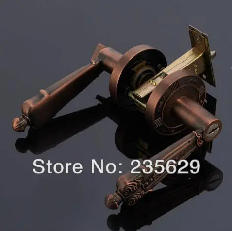 

Free Shipping, Bedroom, Bathroom, Kitchen Door Lock, Antique Brass or Antique Copper finished, 35-45mm door thickness