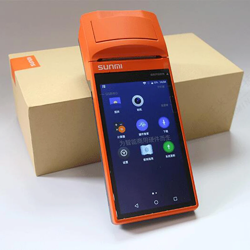 Sunmi V1 5 дюймовый сенсорный экран планшет беспроводной портативный android bluetooth 58 мм