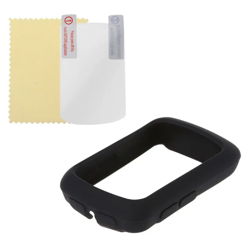 

Bicycle Computer Silicone Cover Soft Elastic Protection Stopwatch Protector With Film For Bryton 410 405