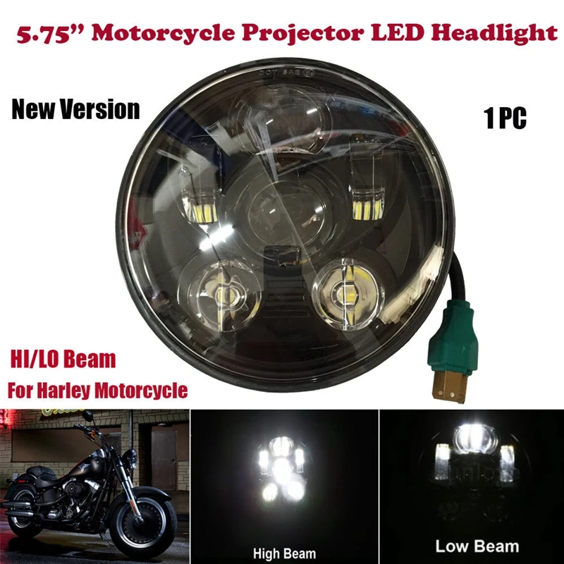 Motorcycle Accessories Black/Chrome 5-3/4 Driving Headlamp For Harley Dyna  Street 500 750 XG Parts 5.75 Inch LED Headlight - AliExpress