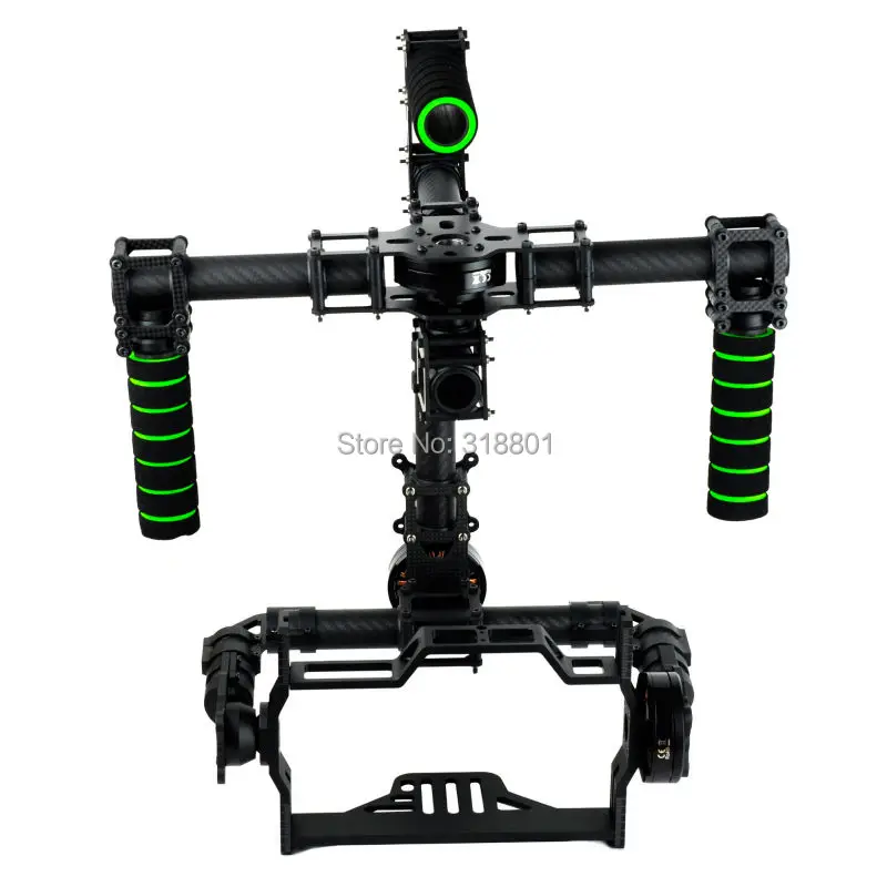 3 axis DSLR Brushless Gimbal Glass Fiber Handle Camera Mount DSLR 5D