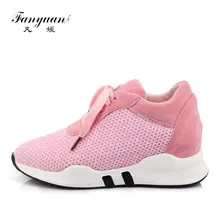 Fanyuan/Женская обувь на плоской платформе; спортивная обувь; Повседневная прогулочная обувь; удобная Вулканизированная обувь со шнуровкой; эспадрильи для кемпинга; большие размеры 29-45