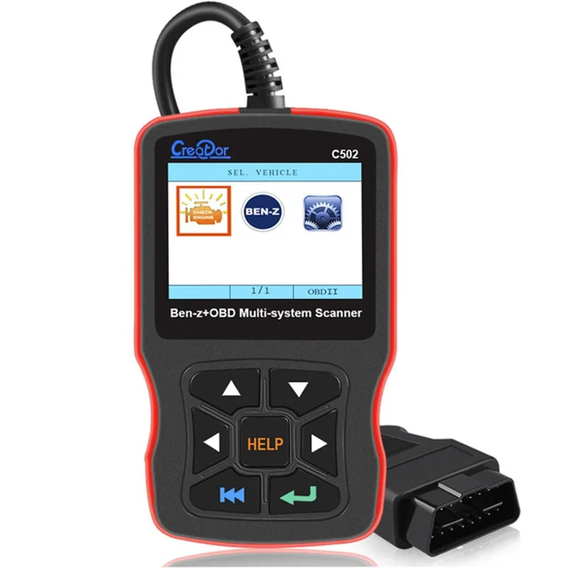 

CREATOR C502 OBD2 Code Reader Professional Diagnostic Tool Full-System Scanner for Mercedes Benz W211 W210 C200 W203 W204