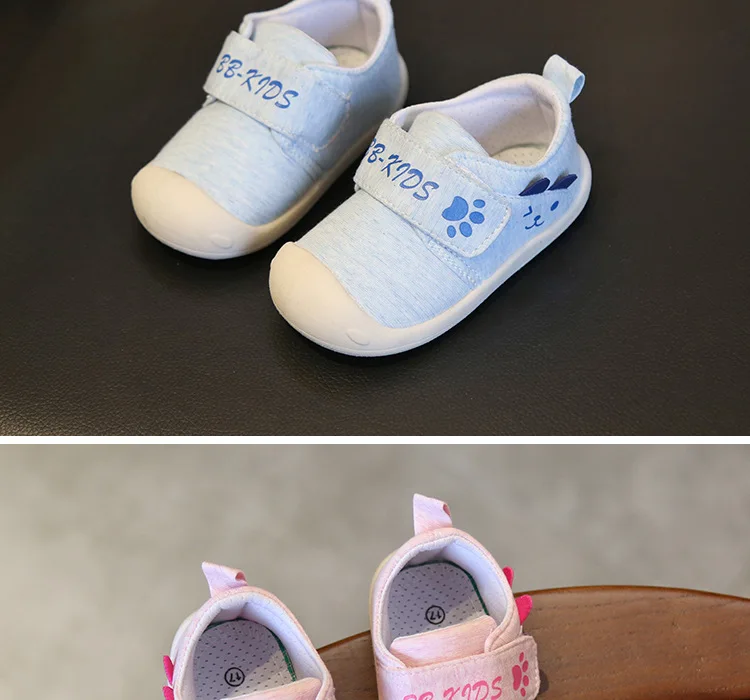 Весна младенческой обувь для малышей обувь для маленьких мальчиков и девочек мягкая подошва Нескользящие мультфильм младенцев Дети Обувь для малышей