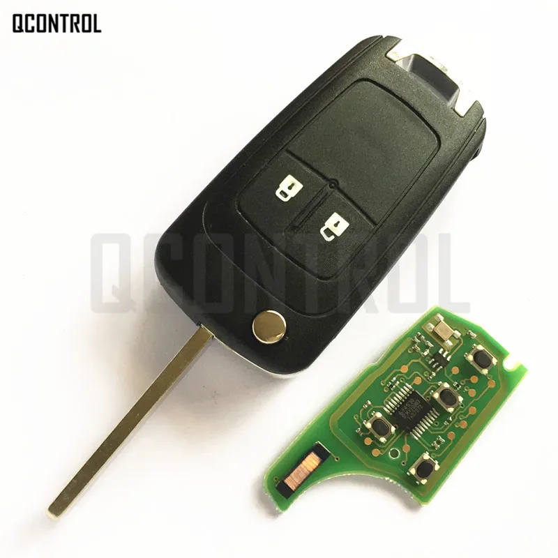 QCONTROL 2/3/4 кнопки дистанционного ключа автомобиля DIY для OPEL/VAUXHALL 433 МГц для Astra J Corsa E Insignia Zafira C 2009