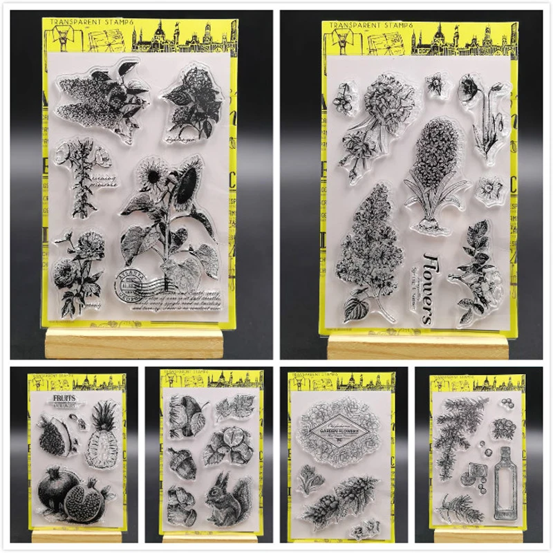

ZFPARTY Flowers Transparent Clear Silicone Stamp/Seal for DIY scrapbooking/photo album Decorative card making