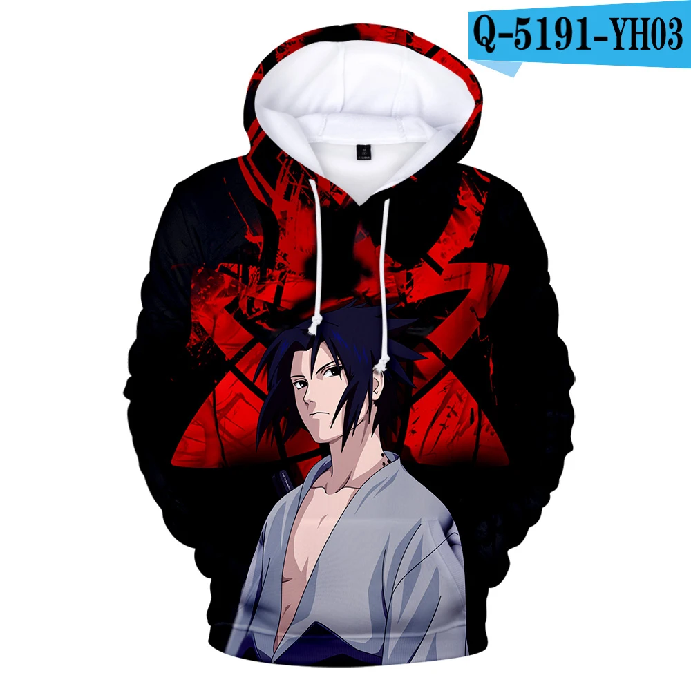 New 3D Printing Hoodie Anime Naruto Hooded Fashion Hip Hop Sweatshirt 3D Naruto Hoodies Men Pullovers Winter/Autumn Outwear - Color: 3D