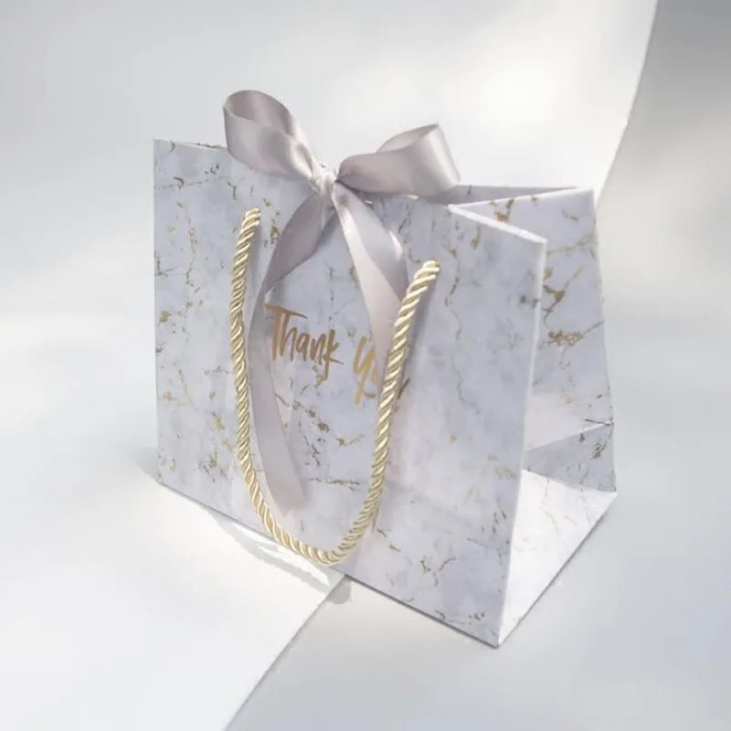 AVEBIEN 10pcs Creative Marble European Style Gift Bag Wedding Gift Bag