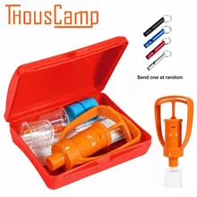 Веном насос аварийной первой помощи экстрактор Открытый инструменты безопасности пчелы змея укуса набор выживания Инструменты SOS Кемпинг Туризм