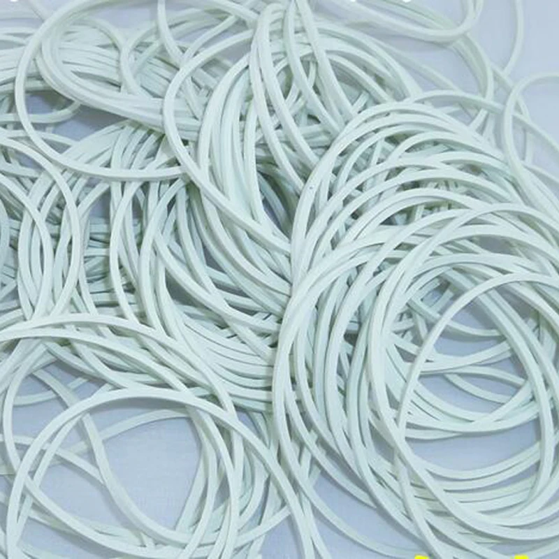 Buy High Quality 50pcs White Elastic Rubber Band for