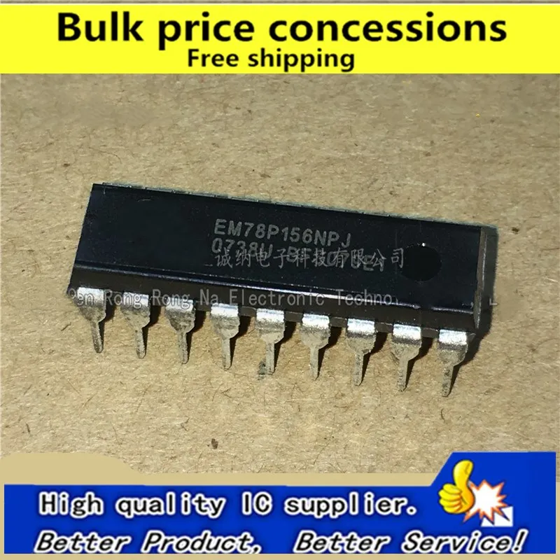 Freeshipping 10pcs/50pcs/100pcs EM78P156NPJ EM78P156 EM78P156NP DIP 18