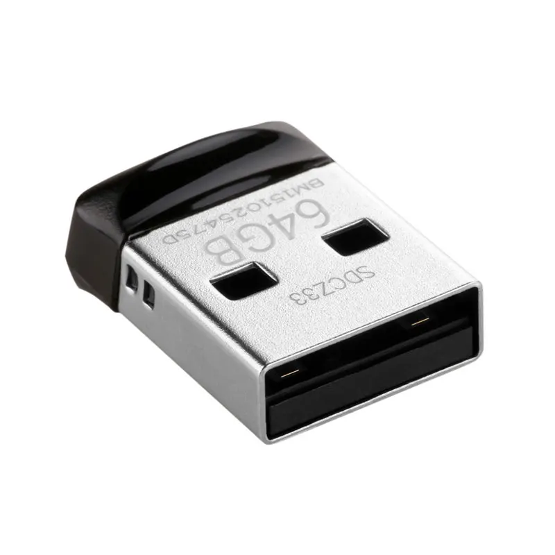 SanDisk Cruzer Fit CZ33 супер мини USB Flash Drive 64 ГБ 2.0 Флеш накопитель 32 Memory Stick Pen накопители 16 U
