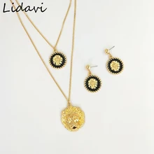 

Lidavi Fashion Man Personality Lion Tag Cuban Chain Double Layer Necklace Pendant Necklace Delicate Jewelry For Women Gifts N76