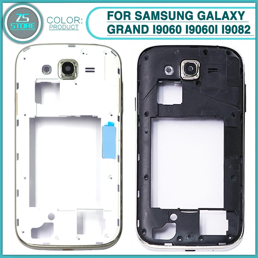 

new I9060 Middle Frame For Samsung Galaxy Grand Duos Neo I9060 i9060i i9082 i9080 Mid Bezel Plate With Camera lens