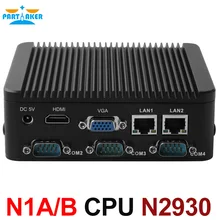Промышленные Quad Core Intel Celeron N2930 2.0 ГГц процессор Dual Ethernet Порты Мини-ПК с одной или четыре com карты памяти