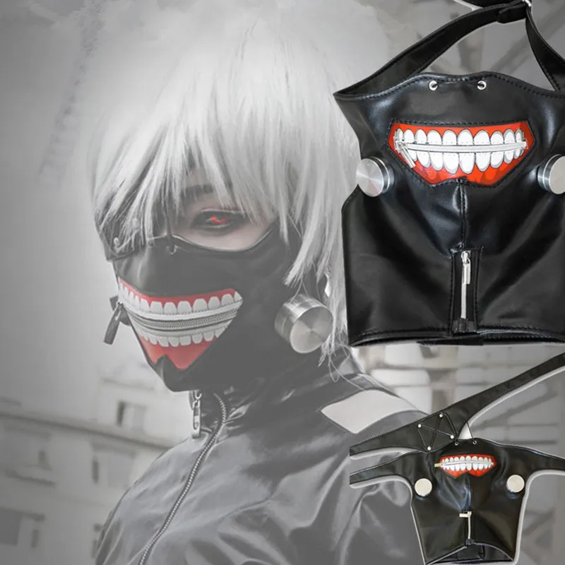 Cartoon Tokyo Ghoul Masks Kaneki Mask Adjustable Zipper Party Supplies