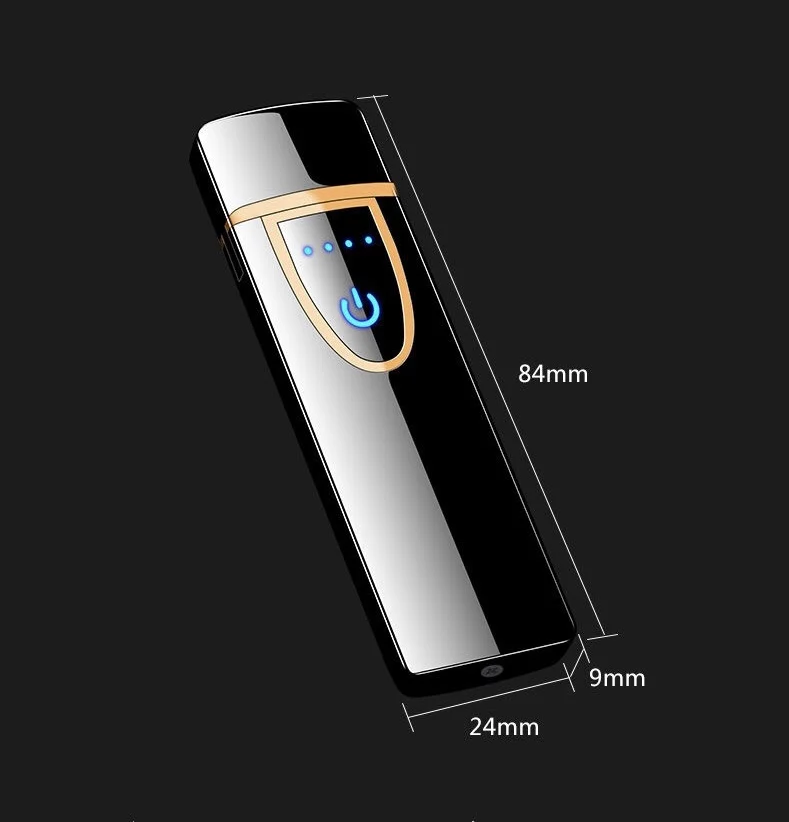 Бизнес Стиль Зарядка электрическая электронная USB Зажигалка плазменная зажигалка подарок для курения сигаретные инструменты перезаряжаемая