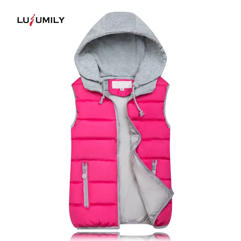 Lusumily Winter Women Hooded Removablevest Sleeveless