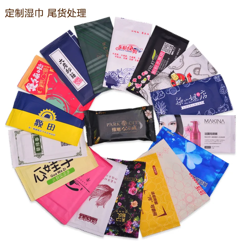 Cartoon Condom Shape Wet Wipes Tissue Individually Wrapped Aloe Essence Portable 4