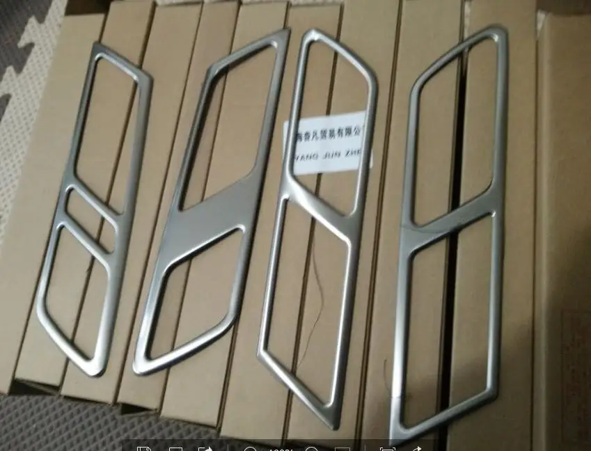 

Stainless Steel Armrest Panel Cover Decoration 4pcs/lot For Volkswagen MK6 For 2012 2013 2014 Parts