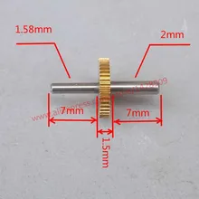 5 шт/лот мини 0,2 модуль 41 зубчатая передача медная Редукторная передача s прецизионная передача DIY коробка передач запчасти