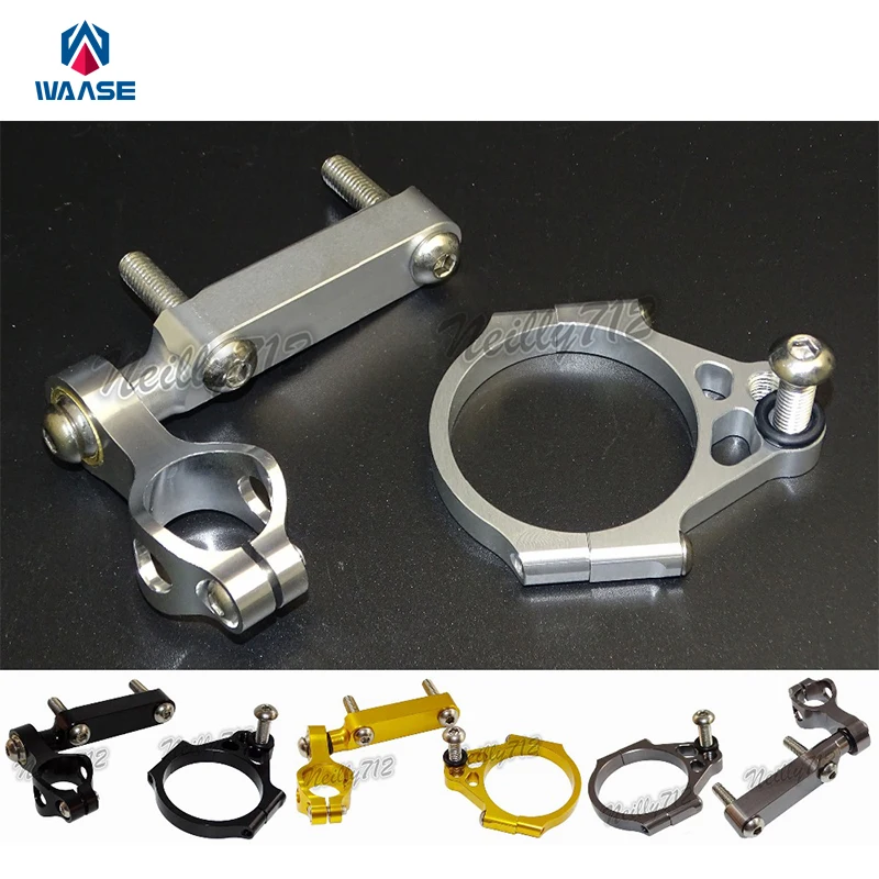 MotorcycleCNCAluminiumSteeringStabilizerDamperMountingBracket