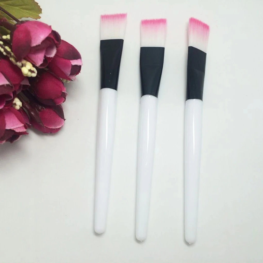 

Facial Mask Brush Makeup Cosmetic Tools with Clear Plastic Handle Face Care