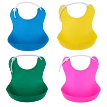 4 цвета Детские Водонепроницаемые нагрудники для кормления Новорожденные детские пищевые слюнный карман силиконовые нагрудники слюнявчик полотенце для кормления ребенка фартук