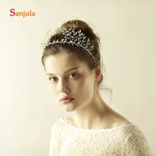 Повязка на голову "Принцесса" для Свадебные Блестящие кристаллы короны для девочек аксессуары для волос ленты свадебное украшение для волос coroa de noiva H04