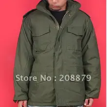Мужское пальто, военная куртка M65 Мужская классическая ветрозащитная термокуртка, модная куртка(EMS 45%) черный зеленый