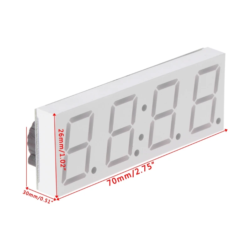 Электронный DIY 0,8 дюймов матричный светодиодный часы, набор для самостоятельной сборки на 4 цифры по ценам от производителя Дисплей 5V Mciro зарядных порта USB для автомобиля часы