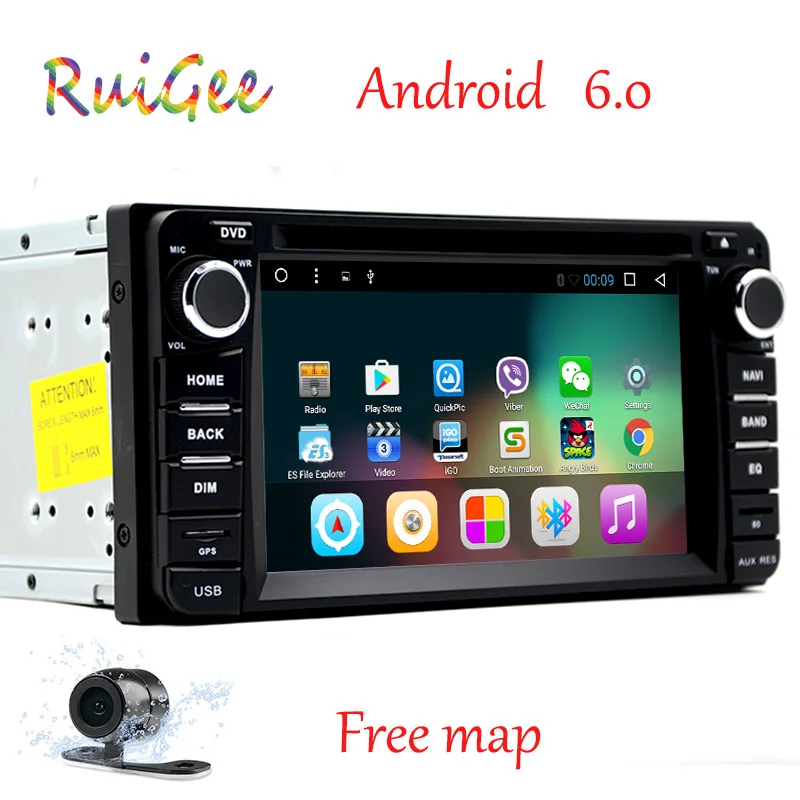 

Quad Core Android 7.1 Car DVD Player For Toyota Universal RAV4 COROLLA VIOS HILUX Terios Land Cruiser 100 PRADO 4RUNNER 1G/16G