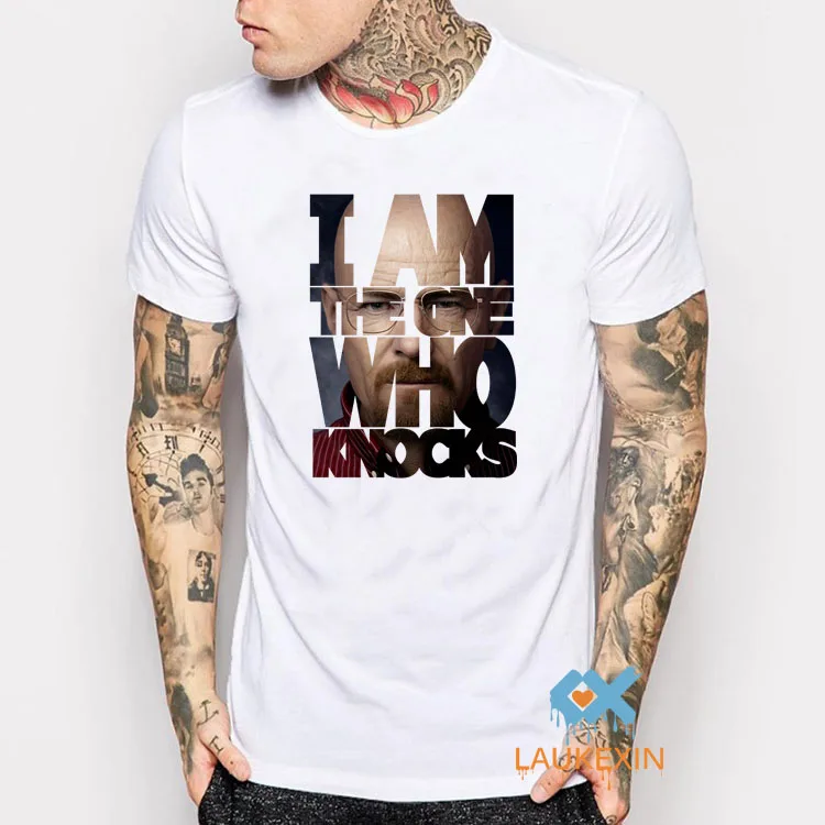 

Breaking Bad T Shirt Men Fashion Heisenberg camisetas Men Tshirt Short Sleeve Polyester White Casuals T-Shirt