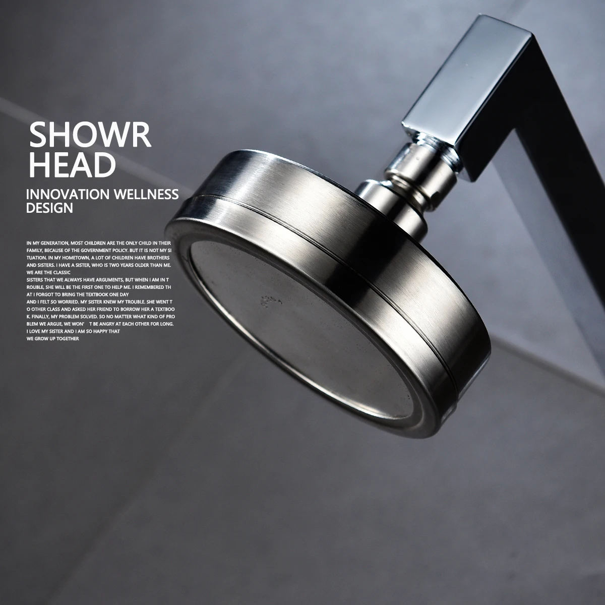 360 Degree Rotate Pressurized Water Saving Shower Head Strong but Soft Stainless Steel Brushed Nickel Ciencia shower head shower nozzle