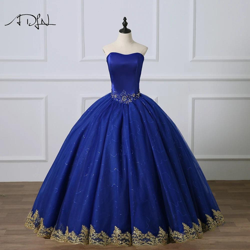 royal blue sweet 15 dress