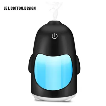 

USB Penguin Air Humidifiers with 7 Color LED Light Ultrasonic Humidifier Essential Oil Diffuser Mist Maker Humidificador Gift