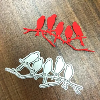 

Five birds Metal stencils for Scrapbook album invitation home decoration embossing stencils Hot Sale Drafting Supplies