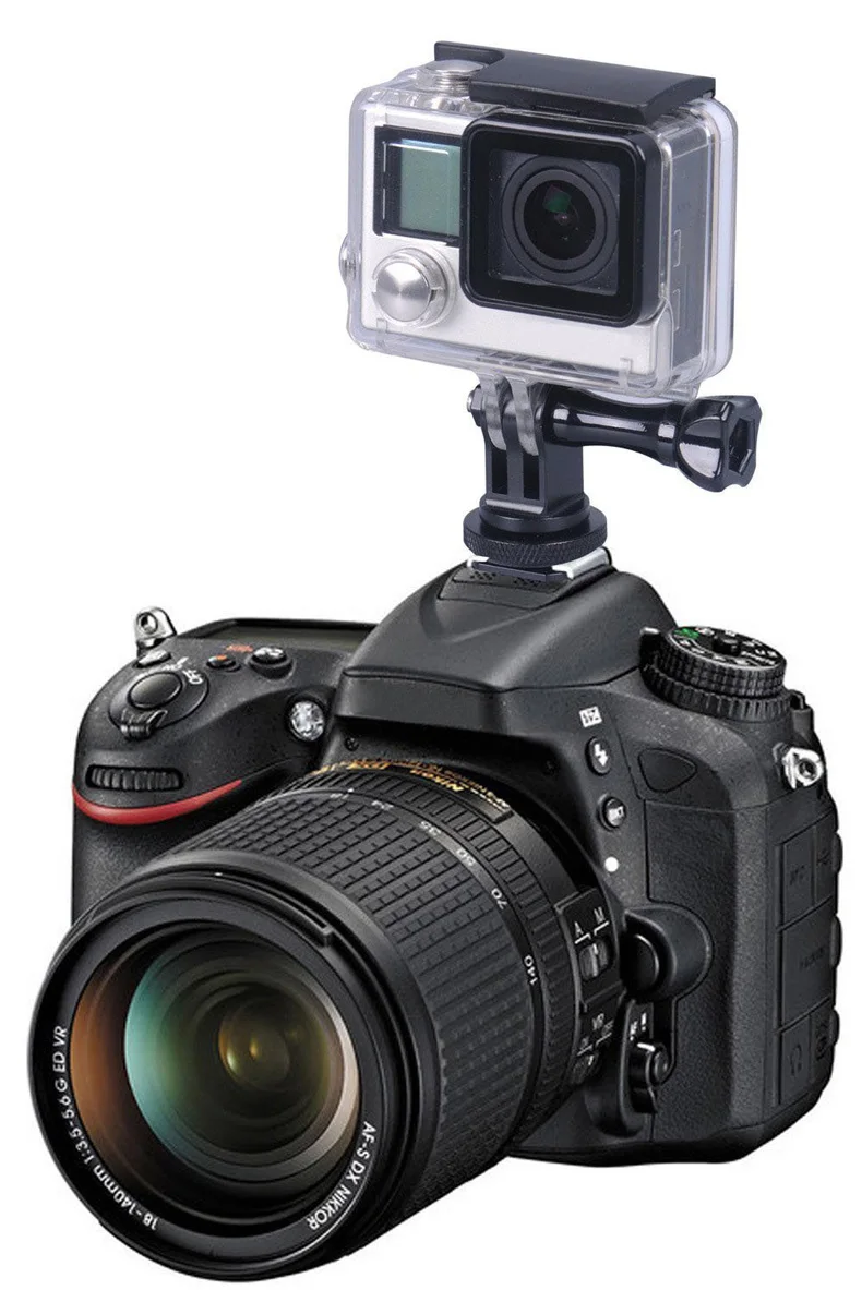 Smatree Полный алюминиевый винт штатива для GoPro 8 для DSLR Камеры Вспышка Крепление-адаптер для горячего башмака для GoPro Hero Fusion, 6 5 4,3