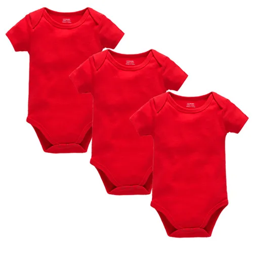 3PCS/lot 5PCS/lot 7PCS/lot 8PCS/lot Baby Boy Girl Clothes Short Sleeve Cotton Solid Baby Jumpsuit roupa de bebes Unisex Bodysuit - Цвет: 3HY2211