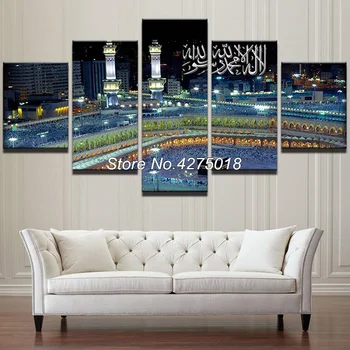 

DIY Diamond Painting Cross Stitch Kits Full Diamond Embroidery 5D Diamond Mosaic Islamic Mosque Castle Landscape 5pcs ML321